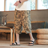 Riolio  Summer Casual Loose Over-knee Men Trendy Casual Harun Thin Beach Pants