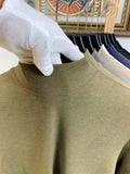 Riolio  Velvet Base Layer Men's Slim Solid Color Half Turtleneck Long-sleeved T-shirt Plus Velvet Thickened Inner Wear Warm Top