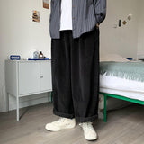 Khaki Corduroy Wide Leg Pants for Men Oversize Wide Leg Trousers Baggy Wide Pants Men Vintage Streetwear Hip Hop
