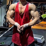 Riolio  Summer Casual Men's Tank Tops Sports Fitness Gym Vest Oversized O Neck Straps Sleeveless Pure Color Camisole Men Clothes Fashion