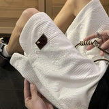 Riolio  High-end Jacquard Texture Retro Shorts Men's Loose Trendy Versatile Five-point Basketball Mid-trousers Big Trousers