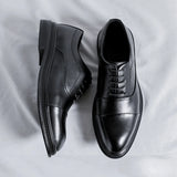 Riolio Brand Men Genuine Leather Shoes Black Wedding Bride For Formal Party Dress OEM Italian Men Shoes Casual Soft Casual Shoes