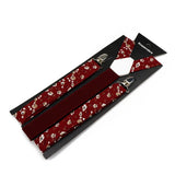 Riolio  Floral Cotton 2 Sizes Suspenders Parent Child Sets Men Women Kids Braces Adjustable Straps Male Pants Shirt Skirt Accessory Gift
