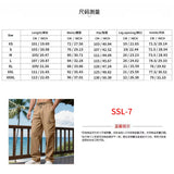 Riolio  Men's Casual Cargo Pants Elastic Waist Drawstring Straight Leg Trousers with Multi Pockets
