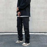 Riolio  Stretch Trousers Man Casual Straight Cargo Pants for Men Baggy Emo Cheapest Korean Style High Quality Long Slacks Luxury Fashion