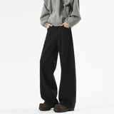 Riolio  Pink Straight Leg Denim Pants Unisex Gender Neutral Jeans Urban Street Style Fashion Trendy Casual Wear Comfortable 2025 New