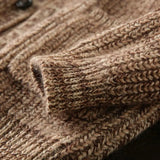 Riolio British Vintage Sweater High-end Men's Autumn Winter Knitted Cardigan Mature Business Knitted Jacket  Thicken Button V-neck Coat