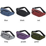 Riolio Men Women Fashion Waist Bag Casual Fanny Pack Purse Large Phone Belt Bag Pouch Canvas Outdoor Travel Phone Bag Banana Hip Bags