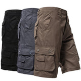 Riolio Men's Cargo Shorts Big Size Sports Knee Shorts Classic Short Pants Streetwear Hip Hop Straight Loose Pants