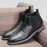 Riolio  Chelsea Boots Men Brand Comfortable Fashion Leather Boots
