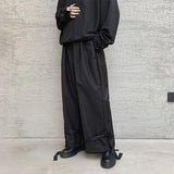 Riolio  Men Trousers Dark Style Y2k Bandage Leggings Casual Pants Spring Streetwear Fashion Niche Wide-Leg Pants Men'S Clothing New