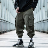 Riolio  China-Chic Fashion Safari Style Overalls Men's Tide Autumn Winter New Dark Hip Hop Fashion Legged Niche Cargo Pants
