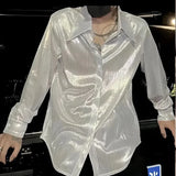 Riolio  Trendy Brand Fashion Simple No-iron Long-sleeved Spring Summer New Slim Handsome Shirt Men's Clothing