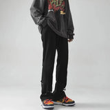 Riolio  Spring Autumn Vintage Harajuku Solid Pants Men Loose Fashion Trousers Y2K Pockets Patchwork Ropa Hombre All Match Male Clothes