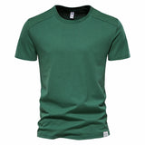 Riolio 100% Cotton T Shirt for Men O-neck Soild Color Basic Men's T-shirts with Short Sleeves New Summer Tops Tees Men Clothes