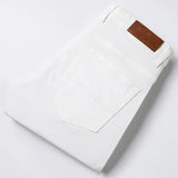Riolio  White Spring Autumn All-match Business Casual Trousers Male Clothes Jeans Men's Fashion Straight Elastic Cotton Denim Pants