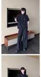 Riolio Retro New Chinese Style High-end Shirt Short-sleeved Men Women Korean Style Summer Fashion Irregular Button Design Top Urban