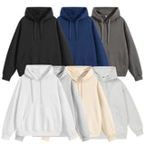 Riolio  Autumn Men's Pullover Hoodies Fashion Mens Long Sleeve Solid Color Hooded Coats Mens Sports Breathable Sweatshirts Clothing 4XL