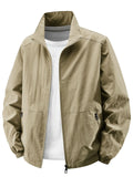 Riolio  Men's Casual Jacket Spring New Style Wear Resistant Comfortable Breathable Soft Simple Fashion Outdoor Jacket Loose clothin