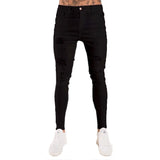 Riolio Jeans Men Pants Wash Solid Color Multi Pockets Denim Mid Waist Cargo Jeans Plus Size Fahsion Casual Trousers Male Daily Wear