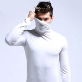 Riolio Man Thermal Turtleneck Casual Sleepwear Shirt S-2XL Sleeve Long Slim Coat 5colors Basic Sweater Bottom Winter