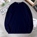 Riolio Big Sizes Men Clothes 12XL T Shirt Men Basic 100 Cotton Long Sleeve T-shirt Male Plus Large 10XL Oversized Simples Black Tshirt