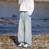 Riolio Men Classic Jeans Spring Loose Wide Leg Floor Length Elastic Waist Plus Size8XL Trendy Oversized Comfort Casual Fashion Hot sale