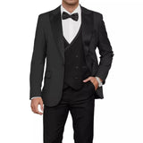 Riolio  Royal blue Suits for Men Slim Fit Groom Wedding Suits Tuxedo Best Man Blazer Vest Pant 3 Pieces Fashion Marriage