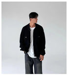 Riolio  New Japanese Fashion Men Cardigan Jackets Light Luxury Knitted Button-down Long Sleeve Sweater Coat Premium Solid Color Knitwear