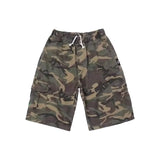 Riolio  Retro Workwear Camouflage Shorts Loose Fit High Street Style Spring Summer Casual Straight Leg Mid Waist Teenage Fashion