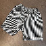 Riolio  Summer Trendy Label Fashion High Street Loose Casual Oversized Vertical Stripes Versatile Slimming Cropped Pants for Men