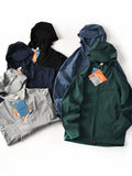 Riolio Waterproof Breathable Elastic Loose Spor Casual Hooded Jaet Coat Men's Autumn Faion Urban Sle Long Sve Regular Fit
