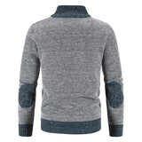 Riolio Autumn Spring Sweater Men's Cardigan Zip Up Turtleneck Jacket Y2K Sweatshirt Winter Hombre Cold Coat Knitted Jumper Sweatercoat