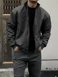 Riolio Loose Men's Baseball Jaet Coat Windproof Ox Cloth American Sle Spring Autumn Casual Wear Tee ket Zipper Closure