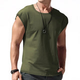 Riolio Men's Wear New Sleeveless T-shirt Men's Summer Leisure Sports Loose fitting Men's Short  vest sir