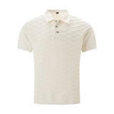 Riolio  Summer Solid Pullover Polo Shirts Men Short Sleeve Turn-down Collar Formal Polos Male Business Casual Comfortable Retro Tops