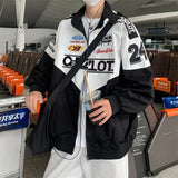 Riolio Retro Racing Jacket Men's High-end Motorcycle Jacket Spring Autumn Ins Fashion Brand Fashion Trend Embroidered Baseball Uniform