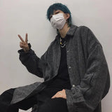 Riolio  Men's Trendy Outerwear Ins Men's Trendy Cool Loose New Outerwear Woolen Jacket Men's Outerwear