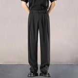 Riolio  Draped and Casual New Loose Iron-free Draped Straight Suit Trousers