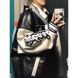 Riolio American High Street Hiphop Embroidered Baseball Uniform Men Women Spring Autumn Vintage Retro Trend PU Leather Jacket Chic