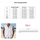 Riolio  Loose Casual American Style Men's Summer Linen Hooded Sleeveless Shirt Hip Hop Trendy Top Comfortable Breathable Garment