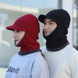 Riolio Winter Hat for Men Skullies Beanies Hats Winter Beanies for Men Women Wool Scarf Cap Balaclava Mask Bonnet Knitted Hat for Women