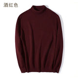 Riolio  Half-turtleneck Sweater for Men, Long-sleeved Korean Style Trendy Knitted Sweater with Bottoming Shirt, Hong Kong Style Casual