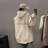 Riolio Winter Heavyweight Loose Hooded Suede Pullover American Retro Trendy Brand Jacket Trendy Sweatshirt for Men and Women Couple Y2k