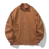 Riolio Men's Autumn New Jacket Stand Collar Trendy Versatile Casual Jacket Waterproof and Windproof Outdoor Casual Men's Clothing