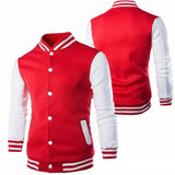 Riolio Fashion Slim Fit Baseball Men's Coat Personalized Casual Sports Male Jacket  New Printed Stand Up Collar Cardigan Outwear