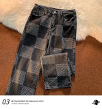Riolio Spring Autumn Vintage Loose Casual Fashion Straight Jeans Hombre Hip Hop Harajuku Y2K Denim Pants Male Streetwear Trousers Men