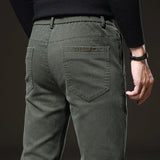 Riolio  Summer New Thin Breathable Versatile Casual Pants Men's Solid Button Zipper Pockets Patchwork Fashion Korean Straight Trousers