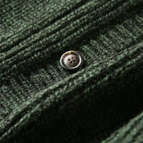Riolio American High-end Knit Cardigan Men's Stand Collar Sweater Cardigan Korean 2025 New Spring Autumn New Sweater Button Jacket Chic