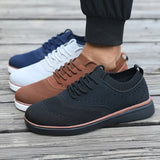 Riolio  Spring and Autumn Men's Breathable Sports Shoes, Fashionable Casual Dress Shoes, Oxford Elegant Men's Shoes, Men's Loafers